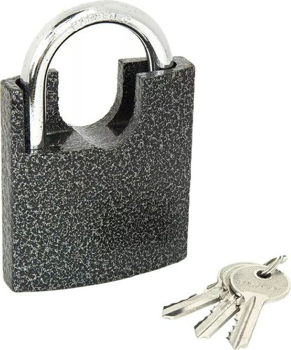 Замок навесной Palladium 507F-70 серый, вид