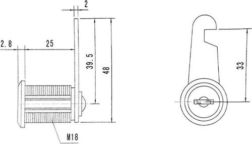 Замок почтовый Palladium ML-25, изображение