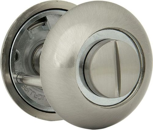 Дверная накладка-фиксатор Palladium R SN/CP BK матовый никель-хром, детальное фото