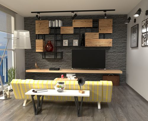 Гипсовая плитка Monte Alba Айлэнд серая 38x9,5 см, фотография