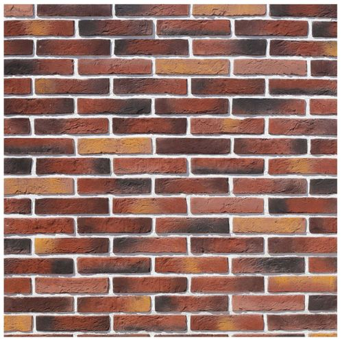 Бетонная плитка White Hills Бергамо Брик махагон 22,5x4,9 см, крупный план