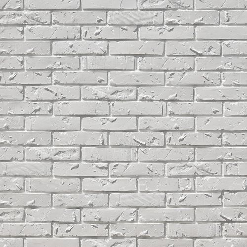 Гипсовая плитка Monte Alba Ланс Брик белая 22,5x5,2-5,7 см, вид