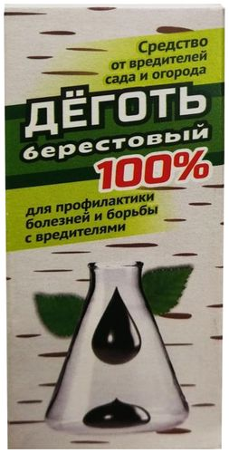 Средство защитное от насекомых-вредителей Деготь берестовый 80 мл, фотография