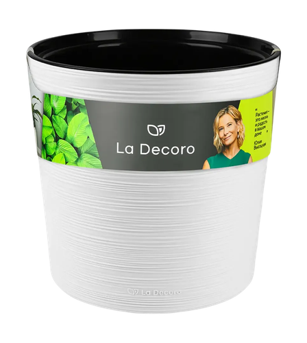 Кашпо "La Decoro" (7,5л) Цв. Белый (Арт. КШ-0687), фото
