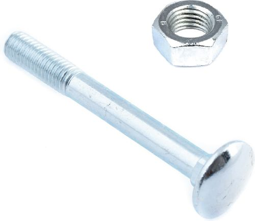 Болт DIN 603 Element полукруглый M10х80 с гайкой 2 шт, картинка