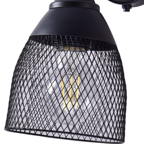 Бра РОССВЕТ 1хE27x60W, черный, картинка