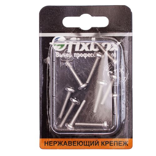 Винт нержавеющий пкр. FixBox DIN 7985 М4x20 10 шт, изображение
