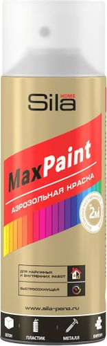Лак аэрозольный SILA Home Paint матовый прозрачный 520 мл, вид