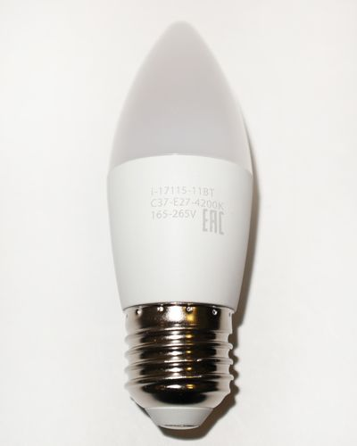 Светодиодная лампа i-17115 11Вт 4200К 165-265V С37 Е27, картинка