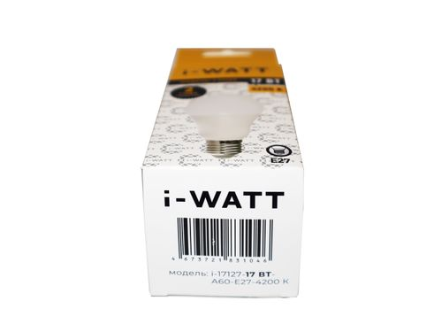 Светодиодная лампа i-17127 17Вт 4200К 165-265V А60 Е27, картинка