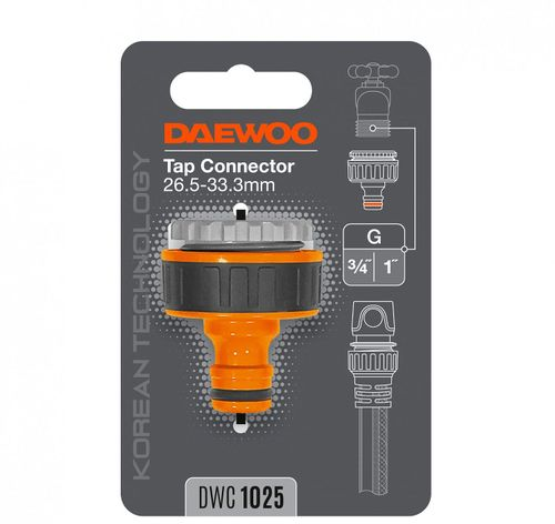 Адаптер для крана DAEWOO с внешней резьбой 3/4"–1", Dwc 1025, изображение