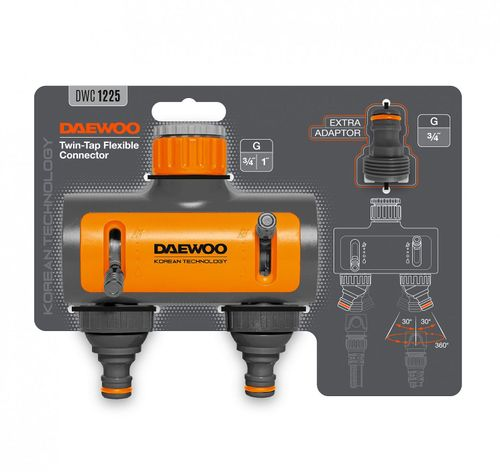 Адаптер DAEWOO 2-х канальный 3/4"–1", Dwc 1225, фотография