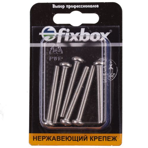 Винт нержавеющий пкр. FixBox DIN 7985 М5x40 6 шт, картинка