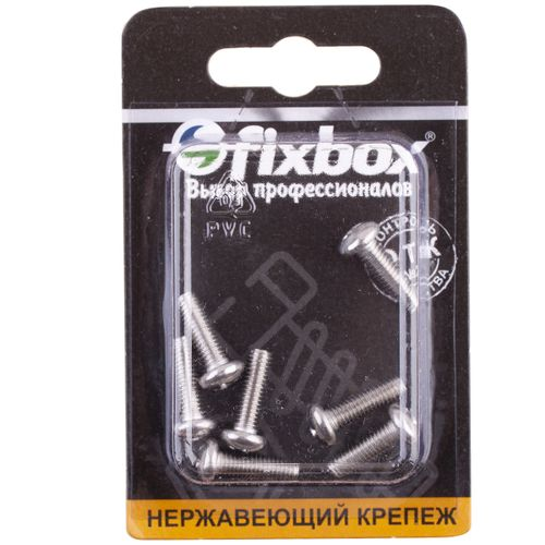 Винт нержавеющий пкр. FixBox DIN 7985 М5x16 7 шт, изображение