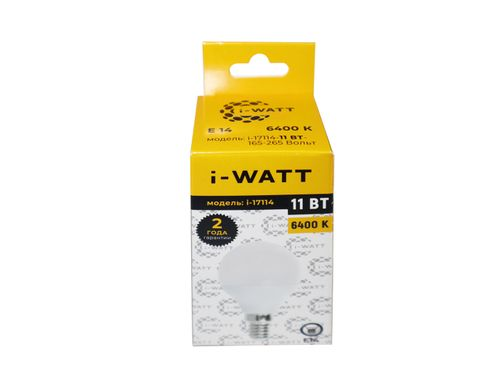 Светодиодная лампа i-17114 11Вт 6400К 165-265V G45 Е14, фотография