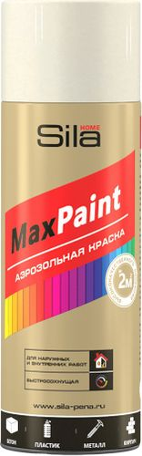 Эмаль аэрозольная SILA Home Paint слоновая кость (RAL 1015) глянцевая 520 мл, фото