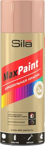 Эмаль аэрозольная SILA Home Paint красно-золотой металлик 520 мл, детальное фото