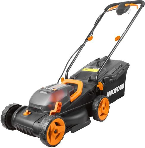 Газонокосилка аккумуляторная WORX 40В 2,5Ач 34см, 2 акб+з/у, wg779e, фото