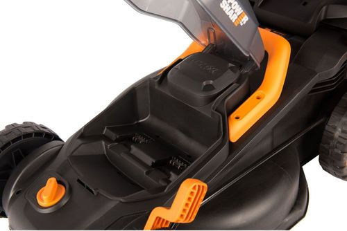 Газонокосилка аккумуляторная WORX 40В 2,5Ач 34см, 2 акб+з/у, wg779e, детальное фото