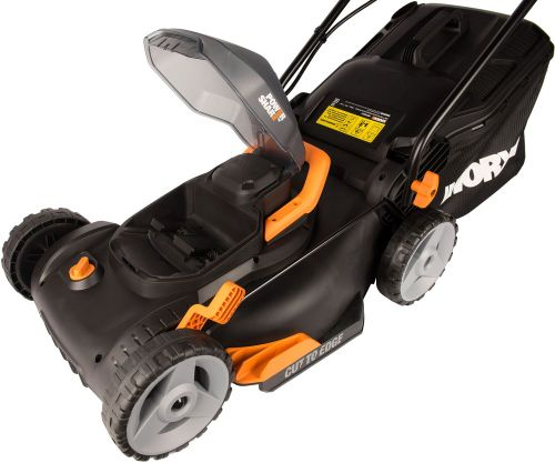 Газонокосилка аккумуляторная WORX 40см 20В, 2 акб и з/у, wg743e, вид