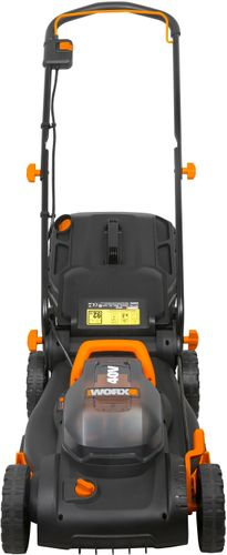 Газонокосилка аккумуляторная WORX 40см 20В, 2 акб и з/у, wg743e, фотография