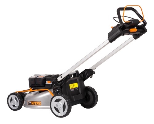 Газонокосилка аккумуляторная WORX самоходная 80В 4Ачх4 51см, с акб и з/у, wg761e, фото