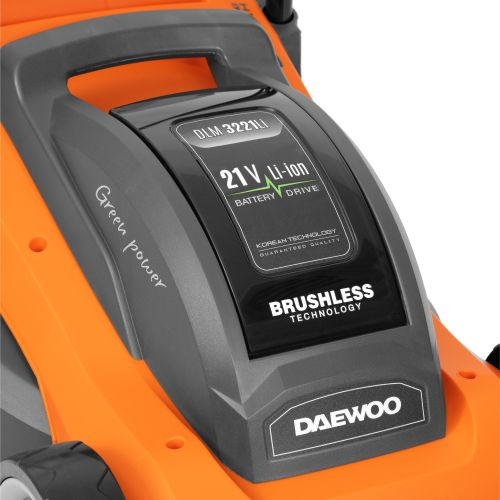 Газонокосилка аккумуляторная DAEWOO Dlm 3221li set 21В 5Ач 33см, с акб и з/у, фото