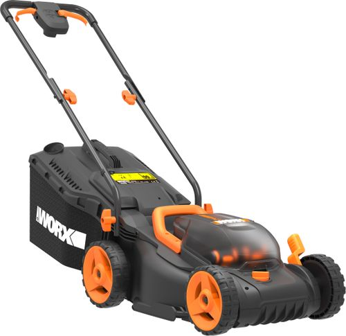 Газонокосилка аккумуляторная WORX 40В 34см 4Ач, 2 акб+з/у, wg779e.1, фотография