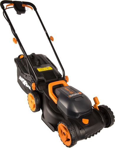 Газонокосилка аккумуляторная WORX 40В 34см 4Ач, 2 акб+з/у, wg779e.1, изображение