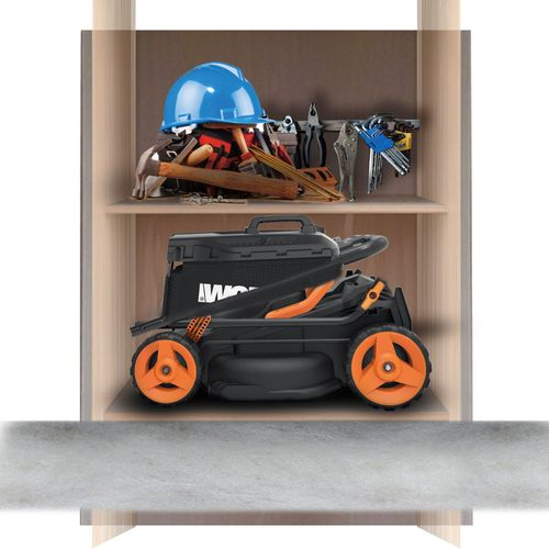 Газонокосилка аккумуляторная WORX 40В 34см 4Ач, 2 акб+з/у, wg779e.1, вид