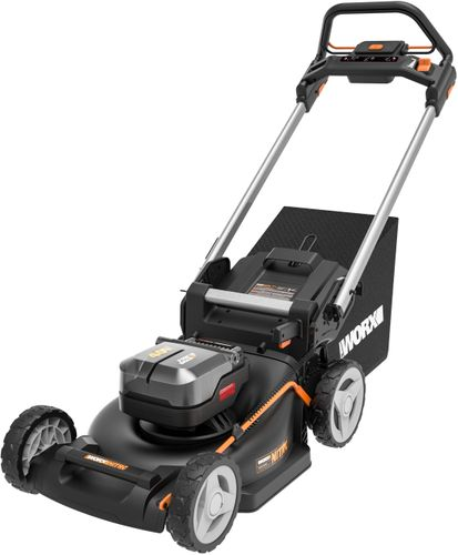 Газонокосилка аккумуляторная WORX 40v 2 акб, wg749e, изображение