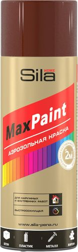 Эмаль аэрозольная SILA Home Paint шоколадно-коричневая (RAL 8017) глянцевая 520 мл, фото