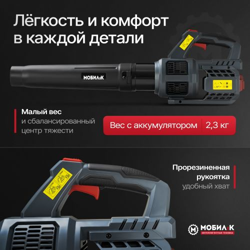 Воздуходувка аккумуляторная МОБИЛ К Комфорт XBA45, с акб и з/у, картинка