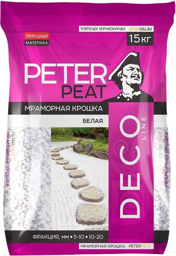 Мраморная крошка Peter Peat Deco 5-10 мм 15 кг, фотография