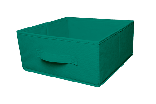 Короб складной для стеллажа STORIDEA MX202-A нетканое полотно аквамарин 31х31х14 см, фото