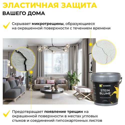 Краска интерьерная для стен и потолков STEIN BLUM бесцвет 2,25 л, картинка