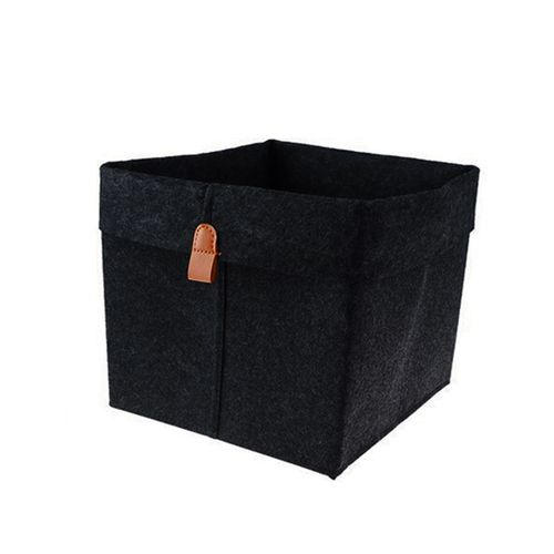 Корзина для хранения "Фетр", Д230 Ш230 В265, черный, вид