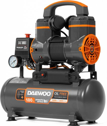 Безмасляный компрессор DAEWOO DAC 180S 1300 Вт 8 л, картинка