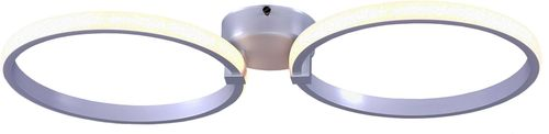 Люстра led 2x49w бел баритон пульт 3-6к, изображение