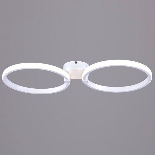 Люстра led 2x49w бел баритон пульт 3-6к, детальное фото