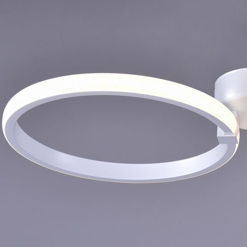 Люстра led 2x49w бел баритон пульт 3-6к, фотография