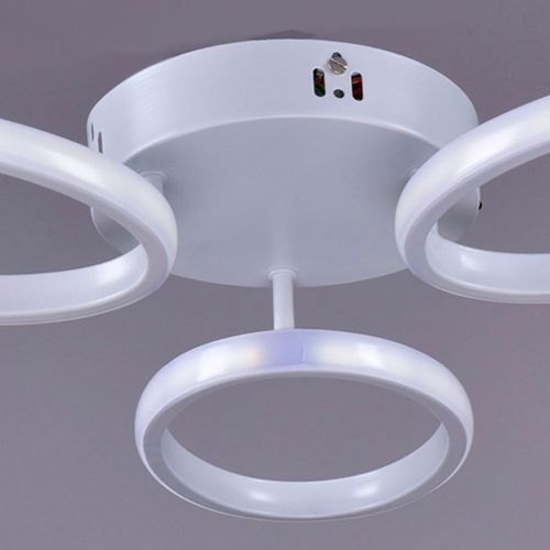 Люстра led 3x67w бел сопрано пульт 3-6к, изображение