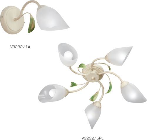 Потолочная люстра Vitaluce V3232/5PL, 5xE14 макс. 40Вт, плафон ПП, фотография