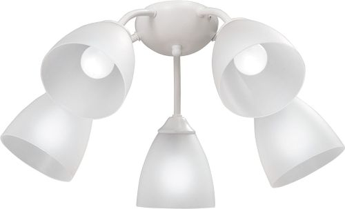 Потолочная люстра Vitaluce V3737-0/5PL белая 5ХE14Х40ВТ, крупный план