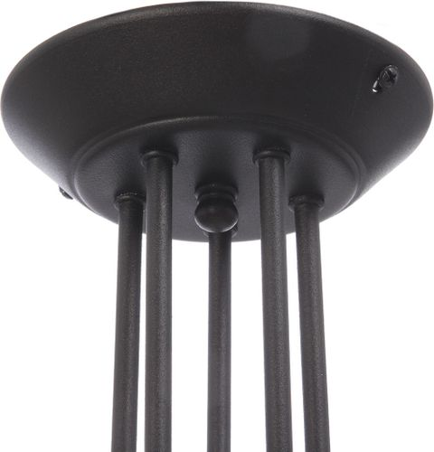 Потолочная люстра Vitaluce V3727-1/5PL черная 5ХE27Х40Вт, изображение