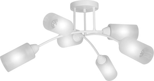 Потолочная люстра Vitaluce V4188-0/6PL белая 6ХE27Х40Вт, детальное фото