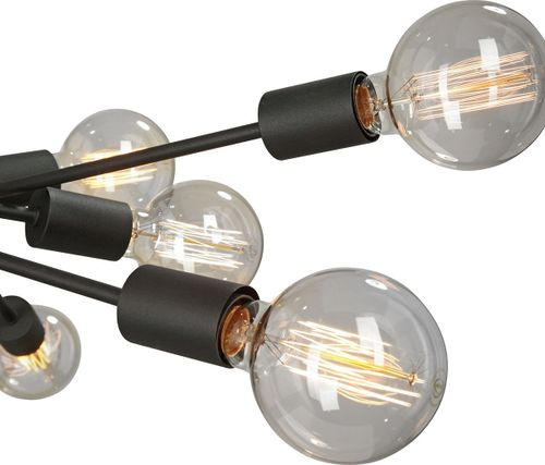 Подвесная люстра Vitaluce V4750-1/12 черная 12ХE27Х60Вт, фото