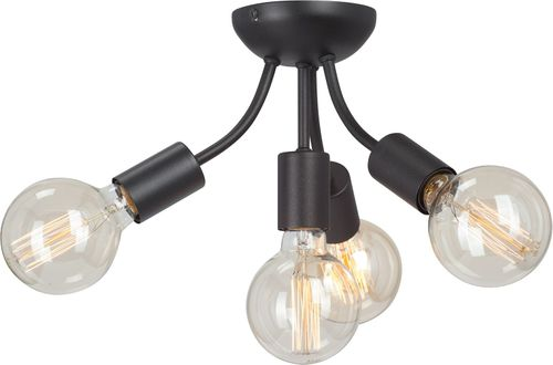 Потолочная люстра Vitaluce V3927-1/4PL черная 4ХE27Х40Вт, изображение