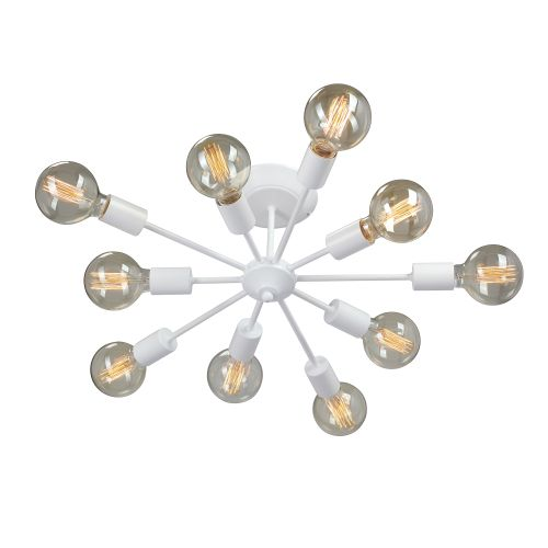 Люстра V4261-0/10PL, 10хE27 40Вт 30м² белый, крупный план