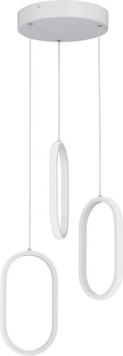 Светодиодная люстра LED Vitaluce V3776-0/3S белая 3ХLEDХ39ВТ, детальное фото